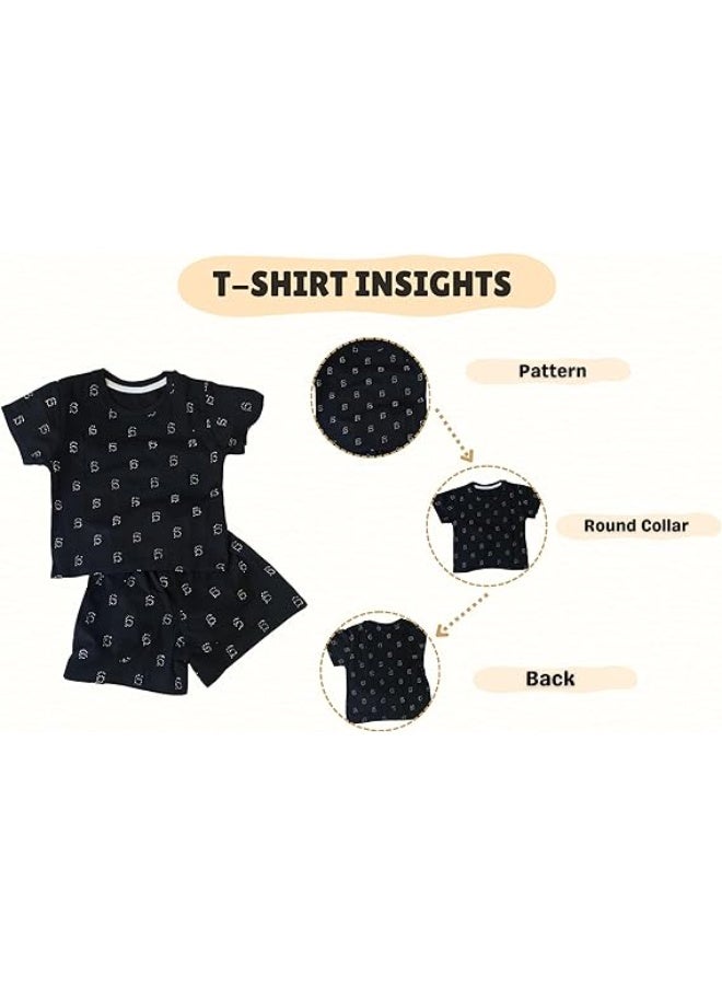MINIIMODZ Alpha Print Shorts for Girls | Soft Cotton Mini Shorts with Alphabet Print | Toddler Nightwear & Casual Shorts - Image 4